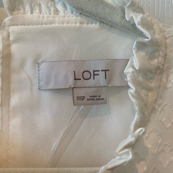 Loft XXSP cream short sleeved blouse - Picture 4 of 5
